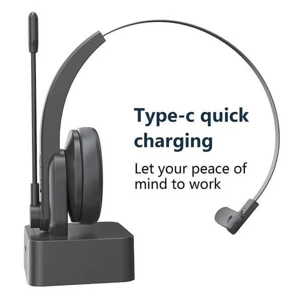 Wireless Headset Bluetooth-compatible 5.0 Noise Cancelling Truck Driver Earmuffs with Microphone for Business