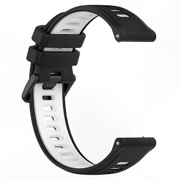Dobbeltfarvede 18 mm silikone urremme til Forerunner 265S erstatningsrem Multicolor Style E