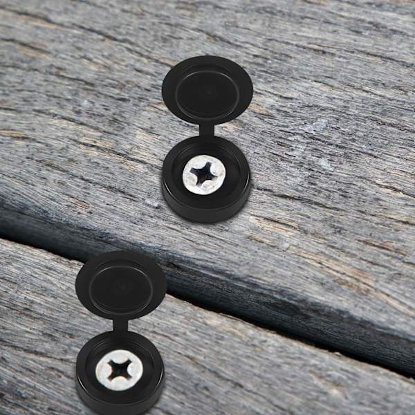 100 Pcs Plastic Hinge Screw Covers, Screw Caps with Flip Tops