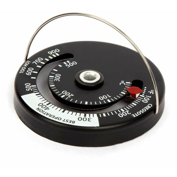 Magnetisk Peis Termometer Skorstein Temperaturmåler for Røykrør Vedovn BBQ