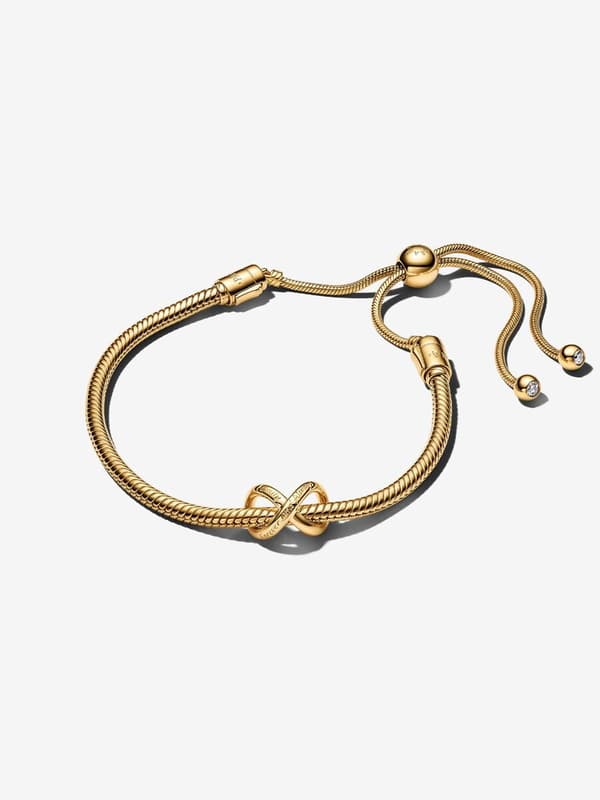 Pandora - Forever & Always Infinity -rannekorusetti - 14k kullattu