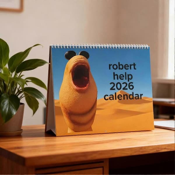 Marcus Ormen Vægkalender 2026 - Robert Ormen Sjov Dyrekalender Sjov VR Chat Meme Gave til Venner Familieu200b