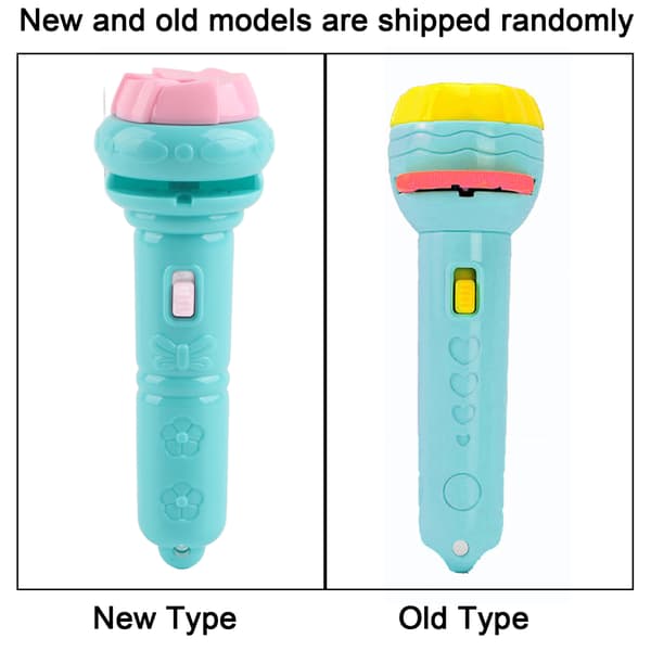 Kids Projector Flashlight with Various Animal Patterns, Early Educational Science Projector, Luminous Toy Blue (80 Patterns)