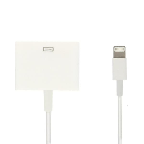 Belysningsadapterkabel til 30-pinners lading og synkronisering Hvit iPhone (FMY)