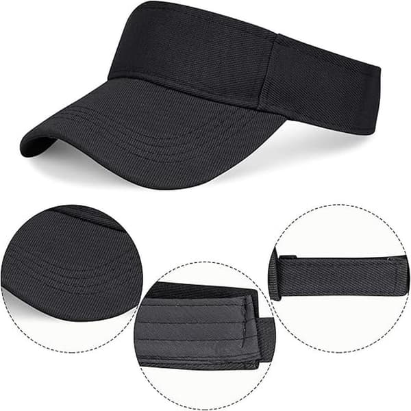 Unisex Visirhette Solhatt Golf Tennishette med Solvisir Baseballhette Baseballhette Justerbart Visir for Menn og Kvinner