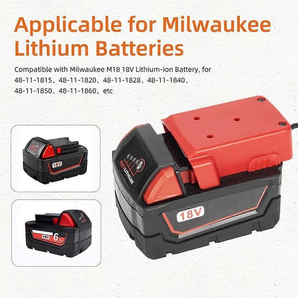 Praktisk och vacker för Starlink Mini DC-strömkabel DIY för Milwaukee 18V batteriadapter - 1M