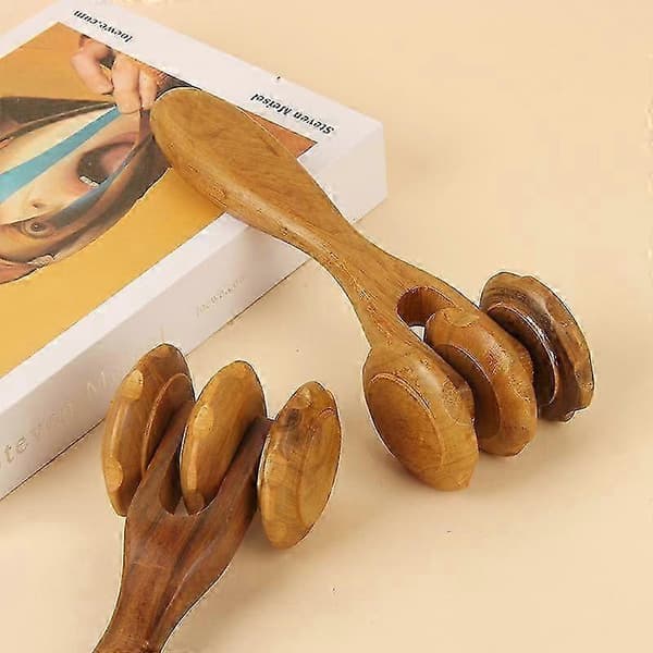 Træ Rulle Muskel Massage Stick, Multi-funktionel Kropsrulle