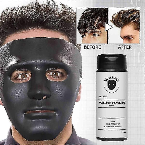BlackMask Hårstylingpulver Øjeblikkelig Volumen og Tekstur til Ubesværede Frisurer 2pcs
