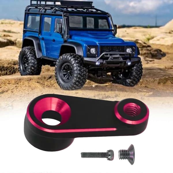 RC-styrearm i aluminiumslegering med skruer, RC-tilbehør, holdbar erstatning Rose Red