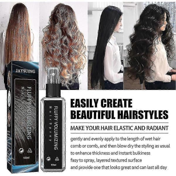 Fluffy Volumizing Hårspray Pump-hai Extra-volym Magisk Styling Gel Långvarig