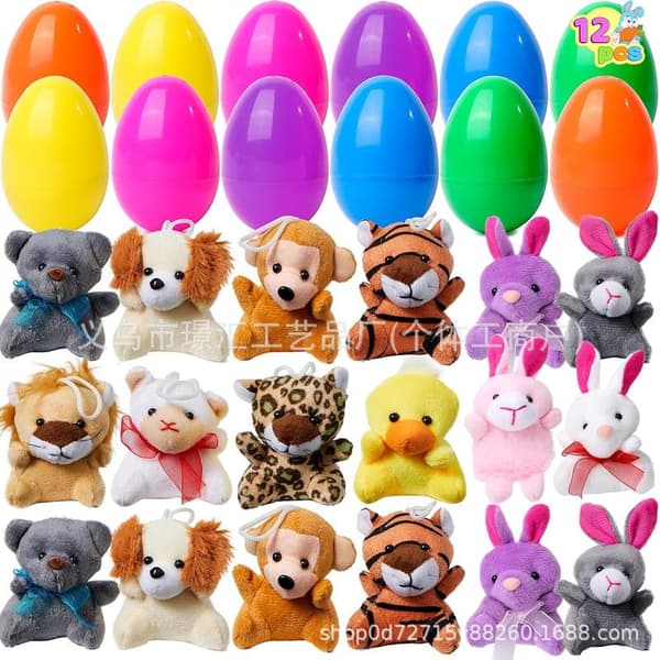 Easter Eggs with Plush Animals - Surprise Eggs with Stuffed Animals for Children**36 pcs 36pcs