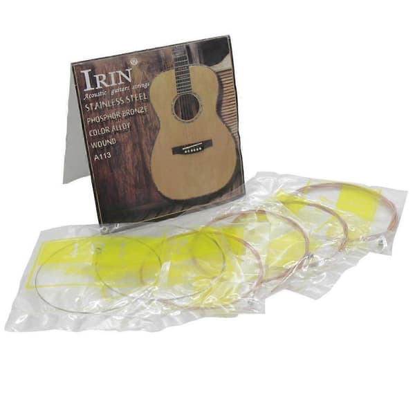 3x6 delar Akustisk Gitarr Ersättningssträngar Set 3 Pcs