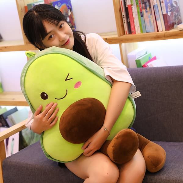 12 inch Snuggly Stuffed Avocado Fruit Soft Plush Toy Hug Pillow