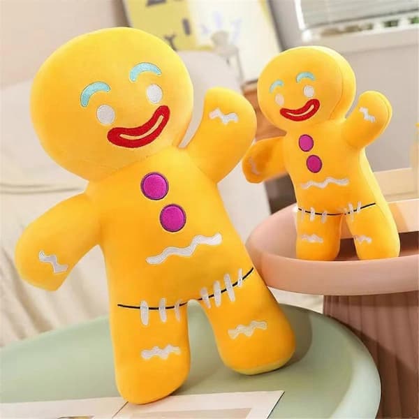 Kawaii pepparkaksgubbe plyschdocka soffa 30cm