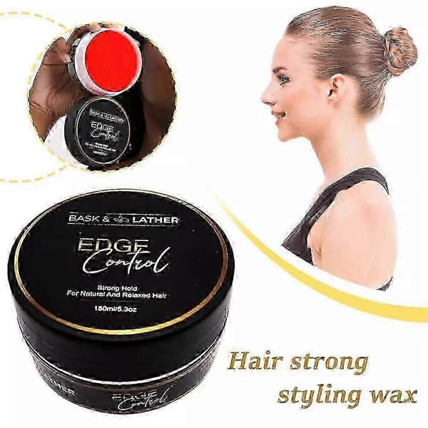 1-5x BASK LATHER Edges Control Hårgelé Stærkt Hold, Tyk Kant Styling GelHOTNew_ecs 4PCS