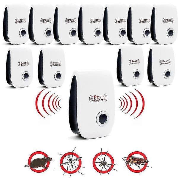 15-pack Electronic Ultrasonic Repeller for Mosquitoes, Cockroaches, and Mice