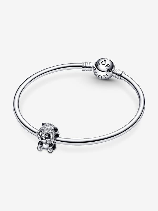 Pandora - Glittrande söt panda-berlock - Sterlingsilver iphone