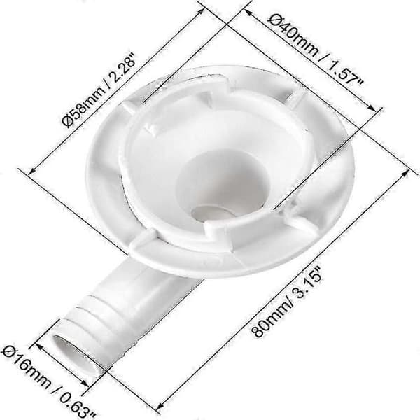 Passer til Aircondition Drain Slange Connector Elbow Fitting Aircondition Kondensat Drain End til Mini-Split Enheder og Vindue AC Enhed Dele