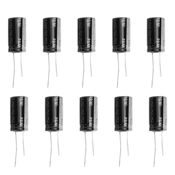 10 Pcs. Black 35V 4700μF Aluminum Electrolytic Capacitor Standard Terminal 18 x 30mm