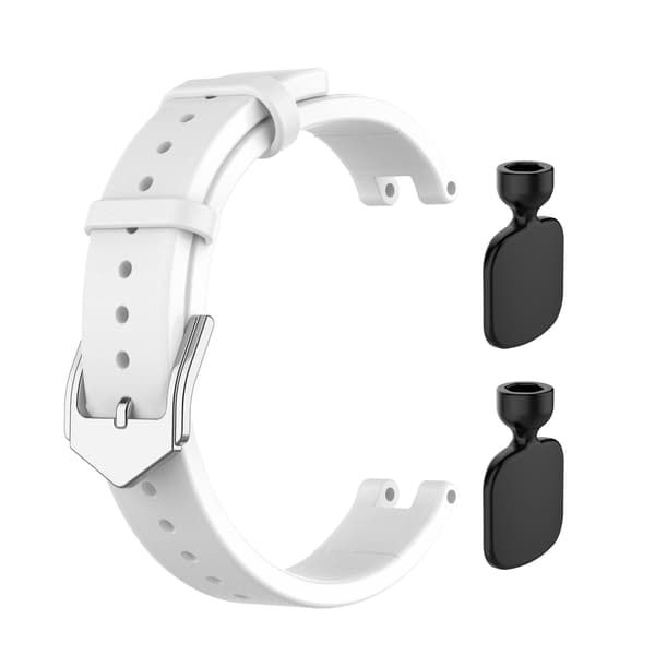 Garmin Lily Hvid Læderrem Svart