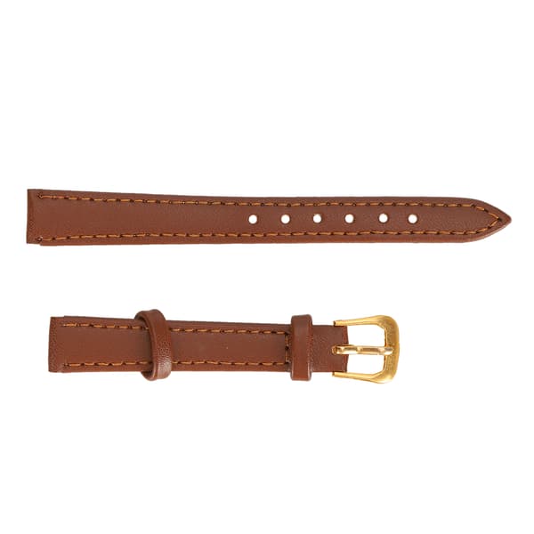 Unisex Universal Pin Buckle Urrem PU Læder Erstatning Urrem Tilbehør Brun 12mm / 0,47in