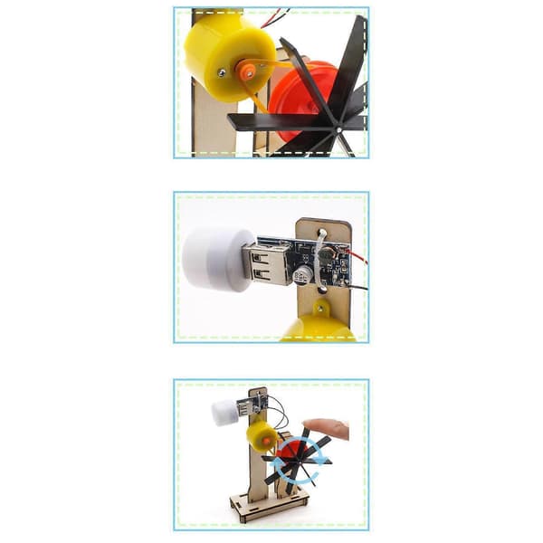Gør-det-selv videnskabeligt eksperimentsæt Impeller Vandkraft Generator Model Remdrift