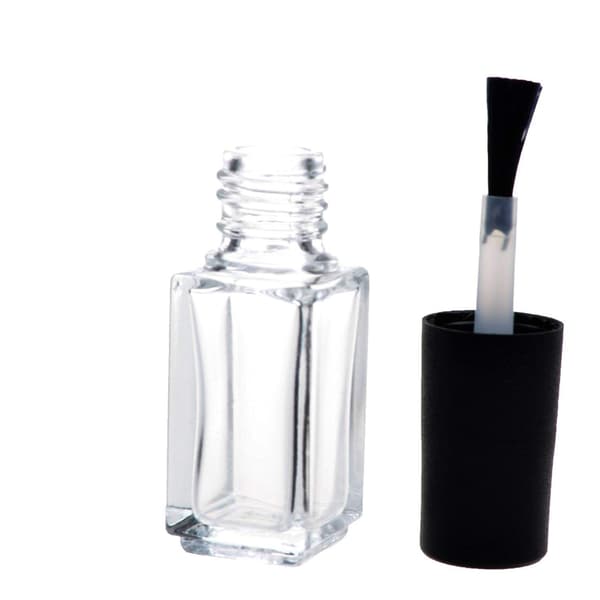 Tomma klara nagellacksflaskor med pensel (5ml 5-pack)