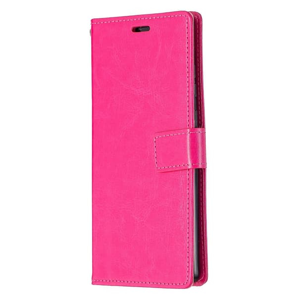 Til Samsung Galaxy A32 4G læderetui med holder til Galaxy A32 4G Pink