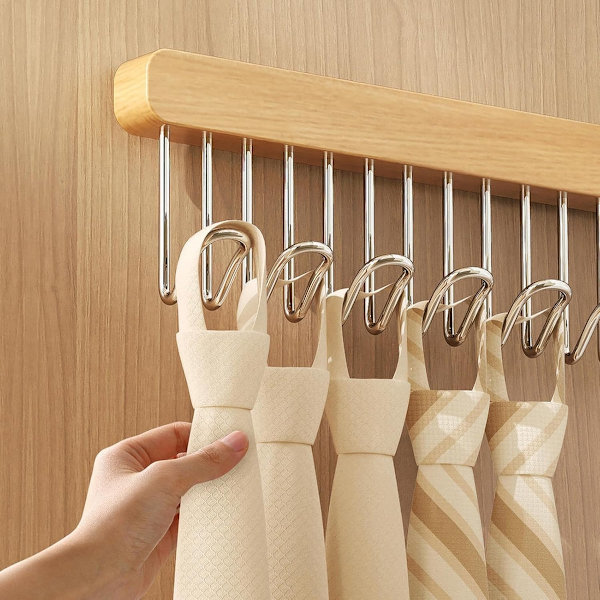 Clothes Hanger - Clothes Rail - Extendable - Hook Extendable Clothes Hanger - Non-Slip Hangers with 8 Hooks - Multifunctional Hanger