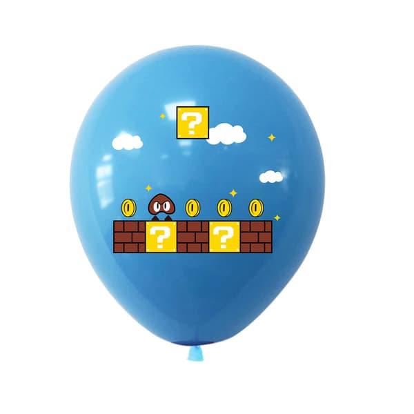 Super Mario-tema dekorative ballonger for barnesett