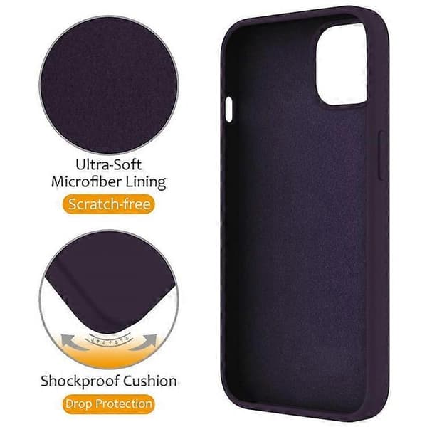 Kompatibelt magnetisk deksel til iPhone 11 med ringstativ PC + silikon, fallsikkert telefondeksel DarkPurple