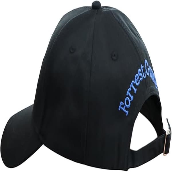Bubba Gump Baseballkasket Justerbar Shrimp Co. Broderede Forest Gump Kostumehatte black