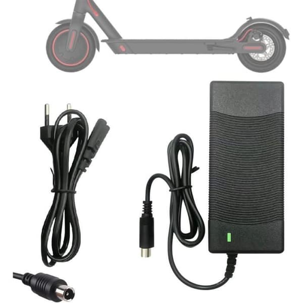 Lader - M365 - 42V 2A - Kompatibel med Ninebot - Rask og sikker lading