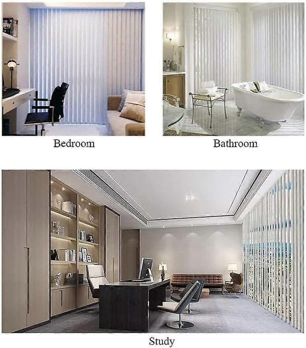 10-pack Blind Weight Flat Weight Vertical Blind Slat 127mm White Spare ...