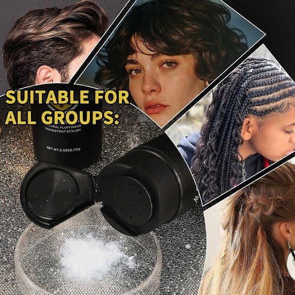 Fluffy hårpudder, oljeabsorberende tørrsjampo for umiddelbart volum, 15g 3PCS