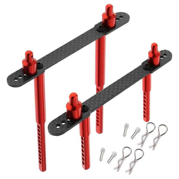 RC karosserimonteringer til Axial SCX10 90046 1/10 RC biltilbehør Black Red