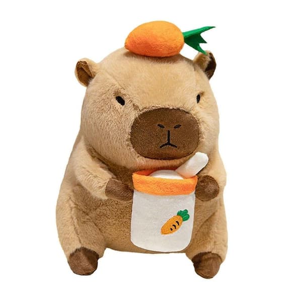 Capybara Udstoppede Legetøj, Plys Capybara Dukke, Sød Capybara Udstoppede Dyr 40cm Carrot