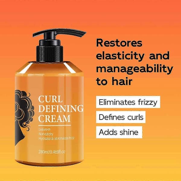 CURLY DEFINING CREAM Leave-in Icke-klibbig Återfuktar och Eliminerar Friss_yyc
