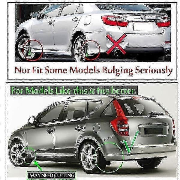 4 stänkskydd för Volvo V70, XC70, S70, V50 Biltillbehör