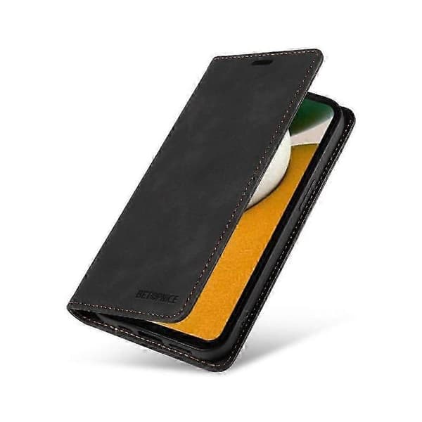 PU-läder magnetiskt folio plånboksfodral för Samsung Galaxy A15 Slim P... Black
