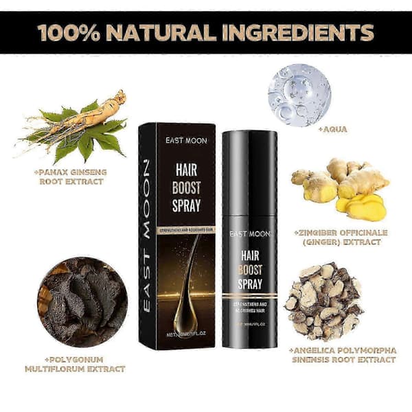 Hair Boost Spray, Sterkt Solid Hår Tykt Hår Fallforebygging Fuktighetsgivende Hårpleievæske