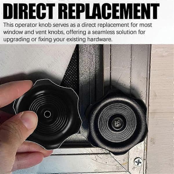 3-pack Svarta 1-tums RV Fönsterventilvred