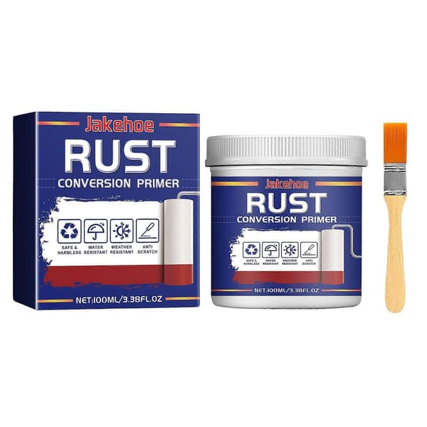 Rustkonverterende grunning, anti-korrosjons- og rustfjerningsmiddel for rust på jerndører, metallgirbraketter og trappegelendre