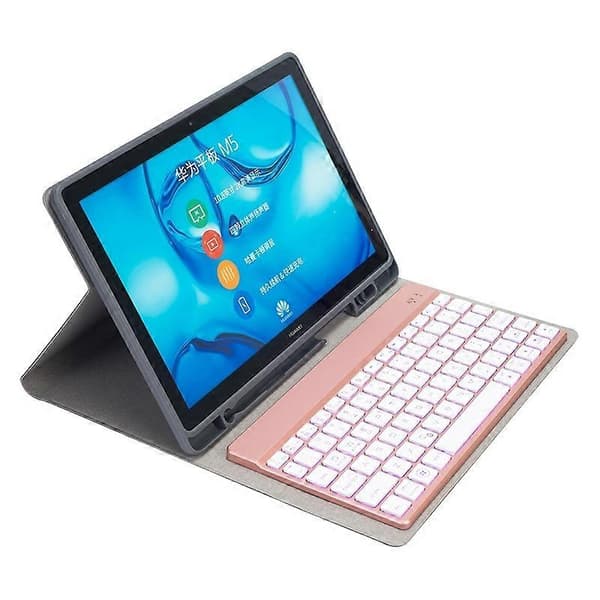 HW108A Bluetooth-tangentbord PU-fodral för Huawei MediaPad M5 10.8 Pro