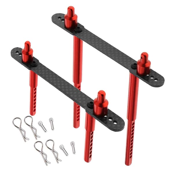 RC karosserimonteringer til Axial SCX10 90046 1/10 RC biltilbehør Black Red