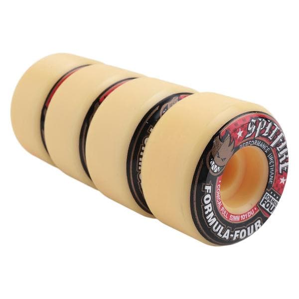 Spitfire Wheels Street Brushing Wheel Dance Board Wheel Spitfire 52mm 101Duro Skateboardhjul, 52mm 101Duro Sort+Rød