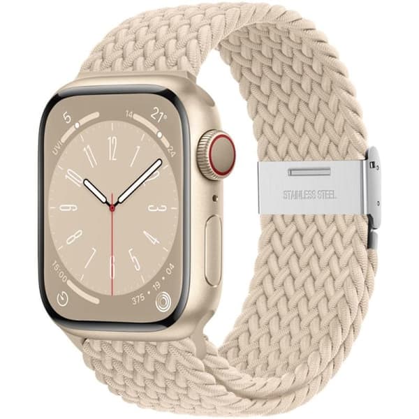 SQBB kompatibel med Apple Watch armbånd Beige #38/40/41mm_max