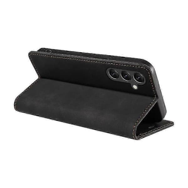 PU læder magnetisk folio pung etui til Samsung Galaxy A15 Slim P... Black