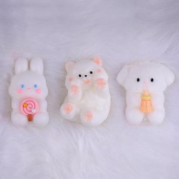 Håndlavede søde Taba Squishy-legetøj, håndlavede Squishies-legetøj, ultrabløde Squishy-legetøj, silikone-klemmelegetøj, gaver (hvalp)