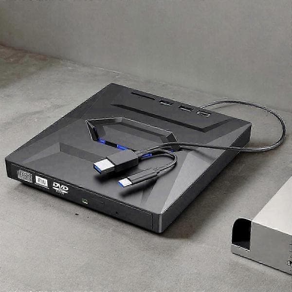Bærbar MiniDisc-afspiller med USB-optagelse og eksternt DVD-drev